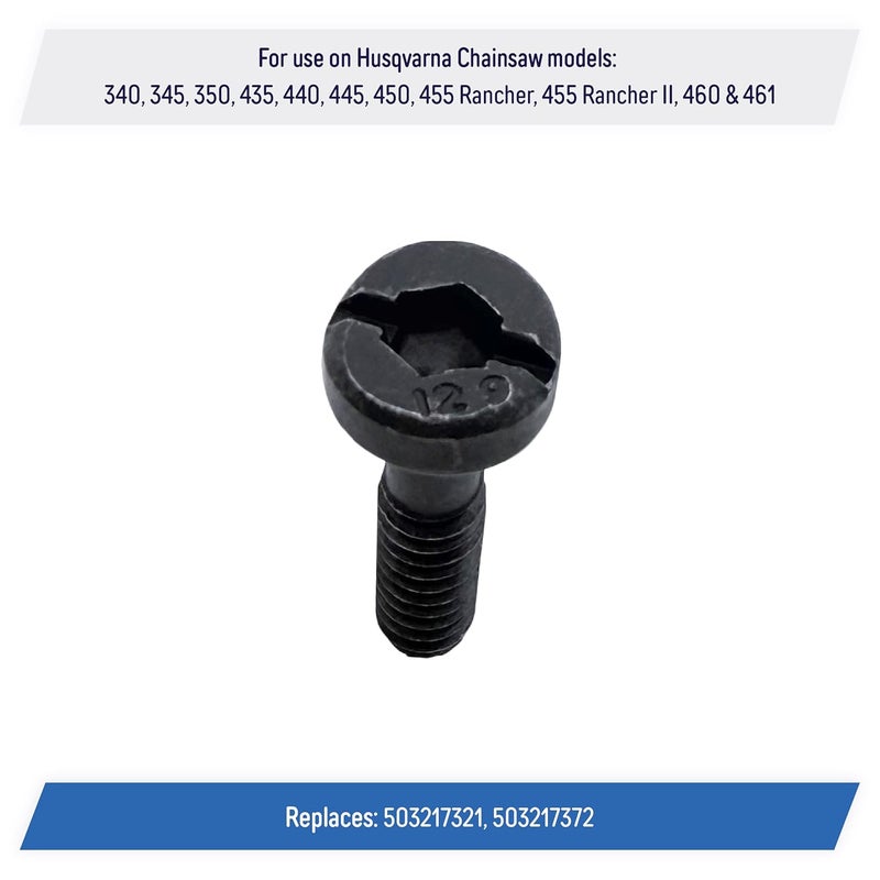 AA Recoil Starter Screws Replacement for Husqvarna Chainsaws 340, 345, 350, 435, 440, 445, 450, 455 Rancher, 455 Rancher II, 460 & 461-503217321 (4 Pack) - Image 2